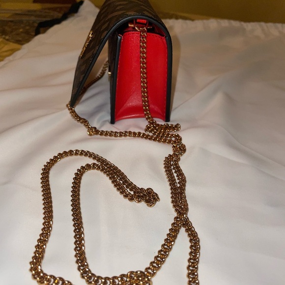 Versace Virtus La Greca Wallet on a Chain, Crossbody, Mini Shoulder Bag - Picture 3 of 6